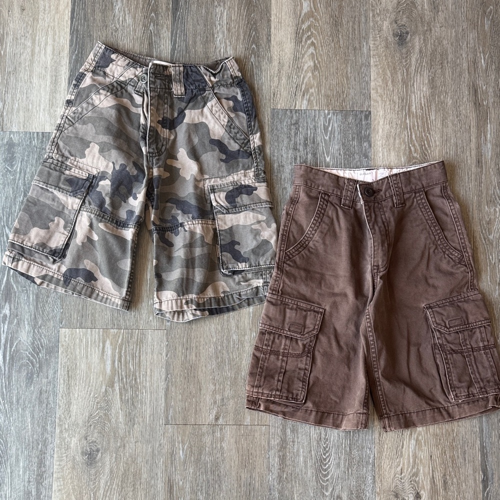 Cargo Shorts - Brown and Camouflage